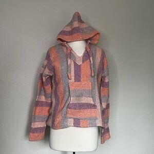 Pink and Lavender Mexican poncho